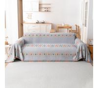 VanderHOME Funda Sofa, Cubre Sofas, Fundas de Sofás Bohemios, Manta Cubre Sofa, Funda de sofá Lavable para Todas Las Estaciones, Manta Sofá Multifunción 180 * 180cm-Gris