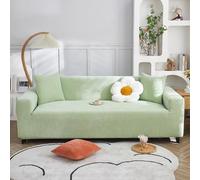 VanderHOME Funda Sofa Elastica Moderna Antideslizante Cubre Sofas de Poliéster Jacquard Elástico Fundas de Sofá para Sala Protector para Perros Mascotas (3 Plaza, Verde Menta)