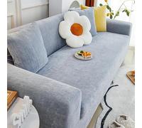 VanderHOME Funda Sofa Elastica, Protector Sofa Antiarañazos y Antideslizante, Super Suave y Agradable para La Piel, Lavable (4 Plaza+1 Funda de Almohada, Gris)