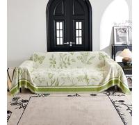 VanderHOME Funda Sofa, Funda de sofá de Chenilla,Four Seasons, Colcha Multiusos para sofá, Manta de Cama, Manta de Sofá Resistente a Arañazos de Gato 180 * 280cm-Verde