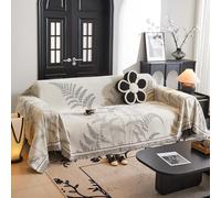 VanderHOME Funda Sofa,Funda de sofá de Chenilla Reversible, Cubre Sofa Chaise Longue, Funda de sofá Lavable para Todas Las Estaciones 180 * 340cm-Curry