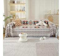 VanderHOME Funda Sofa, Manta de algodón extrasuave, Four Seasons Cubre Sofas, Colcha Multiusos para sofá, Mantas para Cama, Colcha 180 * 130cm-Arce Naranja