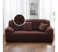 VanderHOME Funda Sofá Multiusos Todo El Año, Alta Elasticidad, Diseño Moderno con Protección Antidesgaste para Mascotas, Funda Sofa 3 Plazas, Sin Decoloración y Lavable(3 Plaza, Café)