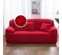 VanderHOME Funda Sofá Multiusos Todo El Año, Alta Elasticidad, Diseño Moderno con Protección Antidesgaste para Mascotas, Funda Sofa 3 Plazas, Sin Decoloración y Lavable(3 Plaza, Rojo Grande)