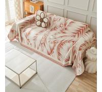 VanderHOME Funda Sofa, Protector Sofa, Plaid Sofa Manta Sofa De Chenilla Suave, Manta Cubre Sofa, Funda para Sofa Four Seasons,Manta Decorativa Versátil para Sofá 180 * 230cm-Naranja