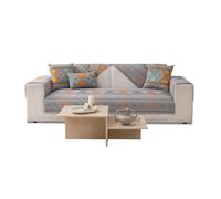 VanderHOME Fundas de sofá de 1/2/3/4 Asientos, Funda Sofa Estilo Bohemio, 2024 Nueva Funda sofá Chenilla, Funda Protectora de sofá 90 * 90cm-Gris-Respaldo(1 PC)
