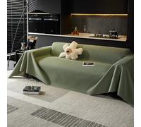 VanderHOME Fundas para Sofa, Funda Sofa Impermeable, Protector Antideslizante para Muebles, Adecuado para Mascotas niños 190 * 300cm-Verde Matcha
