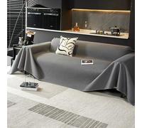 VanderHOME Fundas para Sofa, Funda Sofa Impermeable, Protector Antideslizante para Muebles, Adecuado para Mascotas niños 190 * 420cm-Gris Oscuro