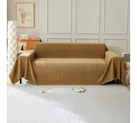 VanderHOME Manta Sofa Chenilla,Plaid Cama- Ultra Suave con Textura Espina de Pescado, Transpirable 4 Estaciones, Moderna y Confortable para Cama, Silla 230 * 230cm-Caqui