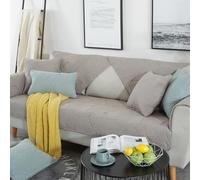 VanderHOME Suave Bonito Protector De Sofá DecoracióN Funda Sofa 3 Plazas AlgodóN Lavado Funda para Asientos De Sofá Funda para Asientos De Sofá Color del café-70 * 70cm-Reposabrazos（1 Pieza）