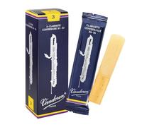 Vandoren Cañas tradicionales para clarinete contrabajo Classic Blue CR153 Fuerza 3.0 Caja de 5