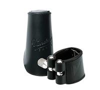 Vandoren LC23L - Abrazadera de cuero con boquillero para clarinete alto
