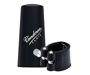Vandoren LC23P - Abrazadera de cuero con boquillero de plástico para clarinete