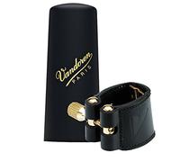 Vandoren LC29P - Abrazadera de cuero con boquillero de plástico para saxofón baritono
