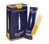Vandoren Cañas para saxofón soprano Tradicional SR2025 Calibre 2 1/2 Caja 10