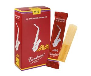 Vandoren SR2625R - Caja de 10 cañas java red n.2.5 para saxofón alto