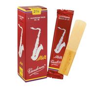 Vandoren SR2725R Java 5 - Caja de 5 cañas para saxofón tenor 2.5 Rojo