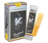 Vandoren SR6125 - Caja de 10 cañas v12 n.2.5 para saxofón alto