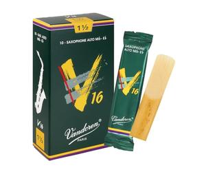Vandoren SR7015 - Caja de 10 cañas v16 n.1.5 para saxofón alto