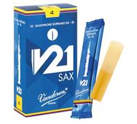 Vandoren SR804 - Caja de 10 cañas v21 n.4 para saxofón soprano