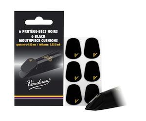 Vandoren VMCX6 - Pack de 6 protectores para boquillas, color negro