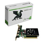 Vandossy GeForce GT 730 GPU de perfil bajo, 4 x HDMI 4 GB GDDR5 tarjeta de video PCIe 2.0 × 8 384CUDA tarjeta de video para juegos para múltiples monitores, negocios, HTPC, cine en casa, PC silenciosa