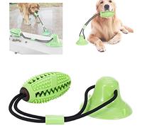 Vandove Juguete de Mordedura de Molar, Juguete Ventosa Interactivos, Juguete Mordedor para Mascotas, Limpiar Los Dientes,para Cachorro de Perros Pequeños Medianos y Grandes (# 1 Verde)