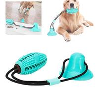 Vandove Juguete de Mordedura de Molar, Juguete Ventosa Interactivos, Juguete Mordedor para Mascotas, Limpiar Los Dientes,para Cachorro de Perros Pequeños Medianos y Grandes (# 1 Azul)