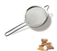 Vandove Scolapasta in Acciaio Inox, Setaccio Filtro Colino Alimenti Setaccio Colini a Rete Maglia Fine in Acciaio Inossidabile,con Maniglia da Cucina, per Pasta Riso Verdura Albume (18 cm)