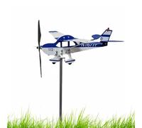 Vane meteoro-Toit - Anteralvane de Avión de Metal, Escultura de Montaje de Techo Exterior | Indicador de Dirección del Viento Plan Robusto, Decoración de Terraza de Acero Inoxidable, Adorno de