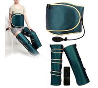 vanenferse Cinturón Sauna Masajeador Abdominal Vibración con Compresión Caliente, Cinturón Terapia Adelgazamiento Calentado para Dar Forma a Curva Cintura, Masaje Piernas por Infrarrojos Lejanos