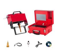 vanenferse Máquina De Grabado Y Marcado De Metales, Máquina Neumática De Marcado por Micropercusión, Máquina De Impresión Portátil para Número De Chasis De Marco De Código Vin, Profundidad: 0,1-1mm