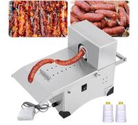 vanenferse Máquina De Nudos De Salchichas De Acero Inoxidable, Equipo Automático De Atado De Salchichas, Longitud De Salchichas Ajustables, Máquina Flejadora para Atar Salchichas