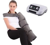 vanenferse Masajeador De Piernas con Compresión De Aire, Masajeador Botas Presoterapia Piernas, 4/6 Cavidades Presoterapia para Casa Masajeador De Piernas, Brazo, Cintura, Pie, Tobillos