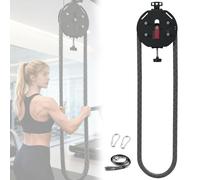 vanenferse Sistema De Poleas De Cuerda Sin Fin, Entrenador De Cuerda con Resistencia Ajustable, para Equipo De Gimnasio para El Hogar, Resistencia Ajustable Portátil para Brazos Y Espalda