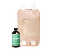 Vanera Paquete de aceite de ricino - Envoltura de algodón orgánico reutilizable con correas ajustables y diseño a prueba de fugas para una comodidad natural