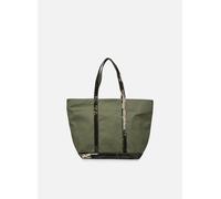 Vanessa Bruno Cabas L Zippé Porté Epaule Toile et Pail T.U Verde