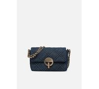 Vanessa Bruno Moon Moyen En Denim Debosse Avec Chaine Fine Cuir Entrelace T.U Azul