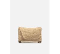 Vanessa Bruno Pochette Plate Zippee Raphia Et Paillett T.U Oro y bronce