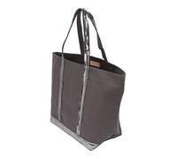 Vanessa Bruno Cabas L Porte Epaule En Toile Coton Et Paillettes T.U Gris