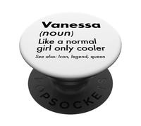 Vanessa como Una Chica Normal Solo Cooler Queen Nombre PopSockets PopGrip Adhesivo
