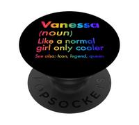 Vanessa como Una Chica Normal Solo Cooler Queen Nombre PopSockets PopGrip Adhesivo