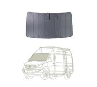VanEssential Cubierta magnética aislada para parabrisas delantero diseñada para Mercedes-Benz NCV3/VS30 (modelos de furgoneta de 2007 a la actualidad), color gris carbón