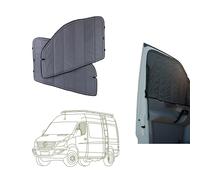 VanEssential Cubiertas magnéticas opacas aisladas para ventana diseñadas para Mercedes-Benz VS30 (van años 2019 a la actualidad), puerta delantera (par), gris carbón
