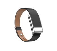 Vanet Correa de cuero delgada compatible con Whoop 5.0 Bands One, MG Life and Peak, correa de cuero genuino de grano superior, bandas vintage compatibles con Whoop 5.0 (no para Gen 4], color negro