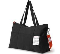 VanFn Bolsas de lona, bolsa de gimnasio deportiva para mujer, bolsa de viaje, bolsa de fin de semana al aire libre, bolsa cruzada, mochila de equipaje ligera, serie Scandihome, Black
