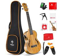 Vangoa 23 pulgadas Ukelele Concierto Madera de Nogal Hawaii Acústicos Ukeleles para Principiantes, Adultos, Estudiantes