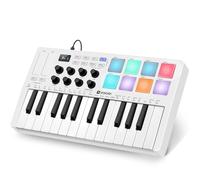 Vangoa Beat Makers para producción musical, máquina de creación de golpes de 25 teclas, mini controlador inalámbrico sensible a la velocidad, teclado de grabación de computadora, controladores midi