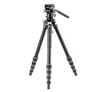 Vanguard Alta Pro 3VLT 235AV10 - Trípode de viaje de aluminio con base de nivelación y cabezal de video compacto VEO PV-10