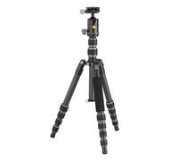 Vanguard Veo 3GO 235CB G2 Trípode de Viaje Ligero de Fibra de Carbono con Cabeza de Bola, Soporte para teléfono Inteligente, Control Remoto Bluetooth y Bolsa de trípode